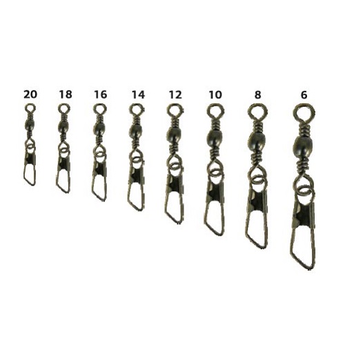 [81-3052] EXTRA CARP SWIVEL BARREL SWIVEL SAFETY SNAP SIZE 8 81-3052