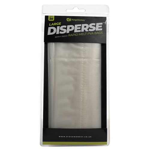 [RMT182] RIDGEMONKEY DISPERSE PVA BAGS LARGE 85MM X 150MM RMT182