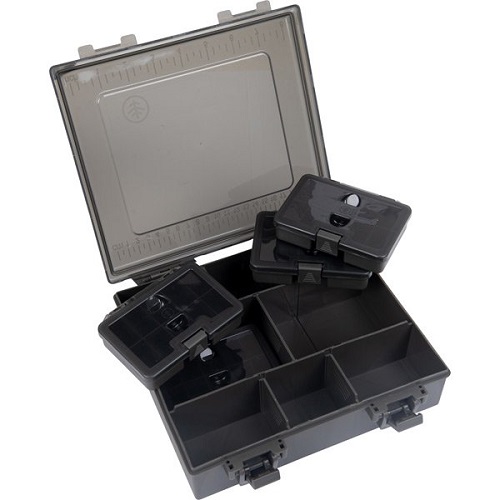 [X9086] WYCHWOOD LARGE TACKLE BOX COMPLETE X9086