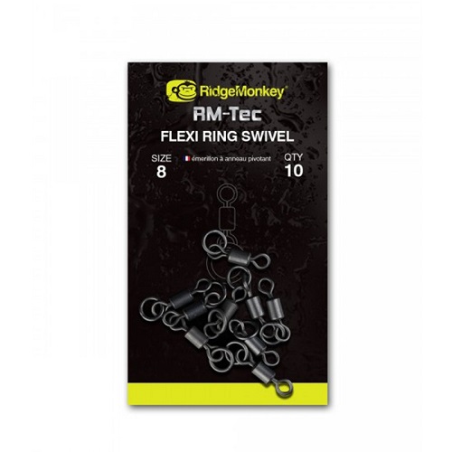 RIDGEMONKEY RM TEC FLEXI RING SWIVEL Nº 8