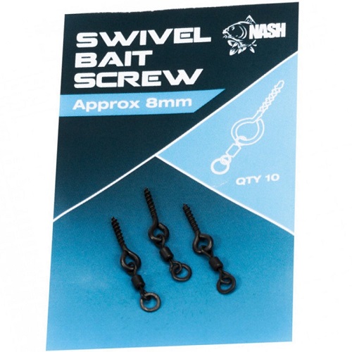 [T8050] NASH SWIVEL BAIT SCREW 8 MM T8050