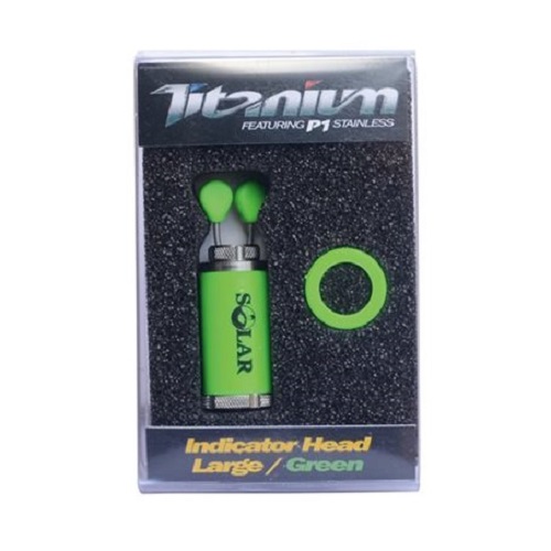 SOLAR TITANIUM INDICATOR HEAD LARGE GREEN