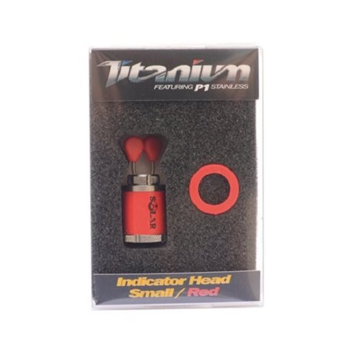 SOLAR TITANIUM INDICATOR HEAD SMALL RED