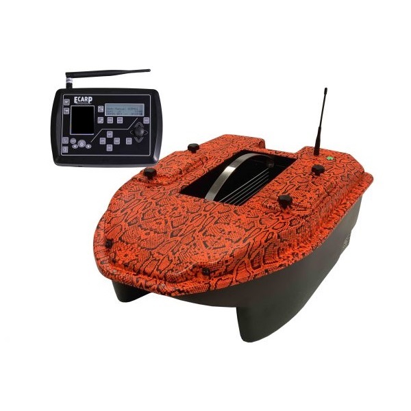 [C3 NSN] ELECTROCARP BARCO CEBADOR C3 CAMO SERPIENTE NARANJA GPS