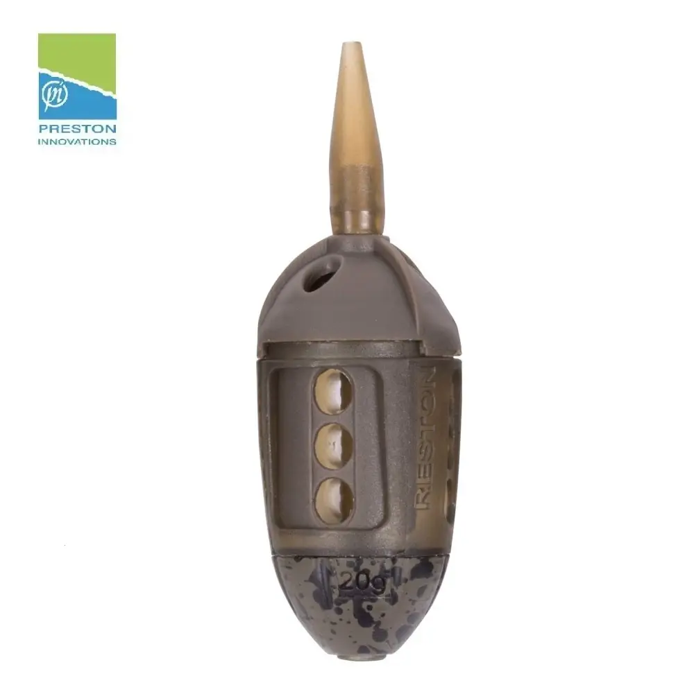 PRESTON INNOVATIONS ICS IN LINE MAGGOT FEEDER LARGE 45G P0040061