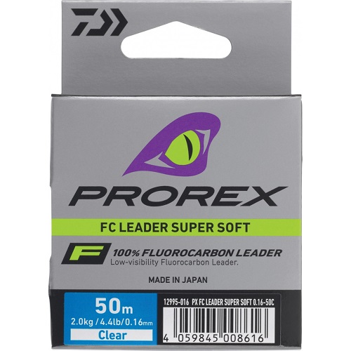 DAIWA PROREX FC LEADER SUPER SOFT 0.36MM 20.5LB 9.3KG 50M 12995036