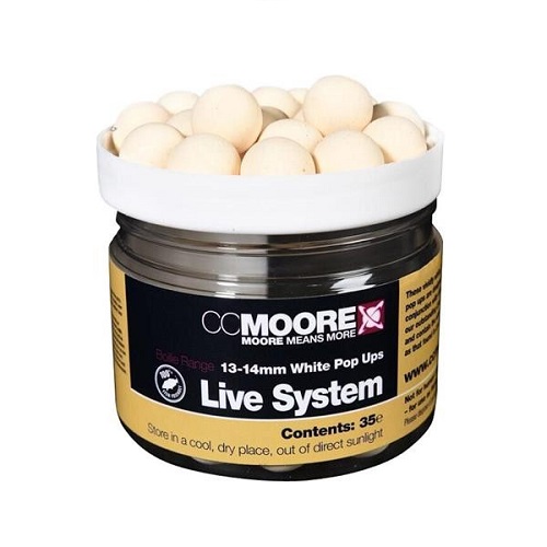 CC MOORE POP UPS LIVE SYSTEM 13 14MM WHITE 90127