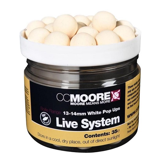 CC MOORE POP UPS PACIFIC TUNA 13 14MM WHITE 90129