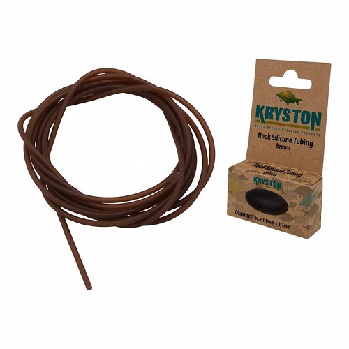 KRYSTON HOOK SILICONE TUBING BROWN 0.8MM X 1.9MM KR AC6