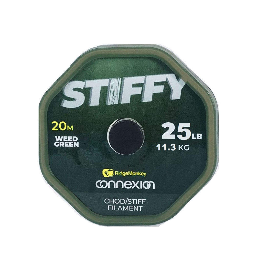 [RMT325] RIDGEMONKEY STIFFY CHOD STIFF FILAMENT WEED GREEN 25LB 11.3KG RMT325