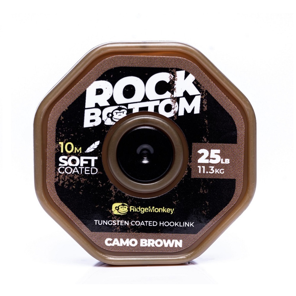 RIDGEMONKEY RM TEC ROCK BOTTOM TUNGSTEN SOLF COATED 25LB CAMO LINER RMT280
