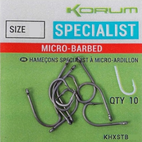 KORUM SPECIALIST MICRO BARBED SIZE 14 KHXSTB 14