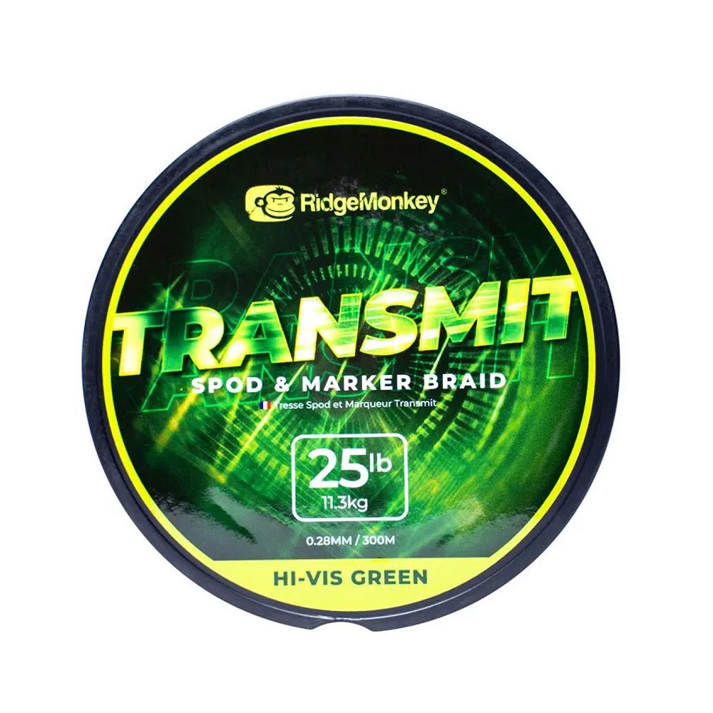 [RMT190] RIDGEMONKEY TRANSMIT SPOD & MARKER BRAIT 25LB 11.3KG 0.28MM RMT190