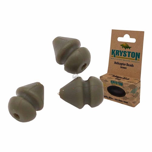 [KR-AC37] KRYSTON HELICOPTER BEADS 8MM X 6MM BROWN 20 UNID KR AC37