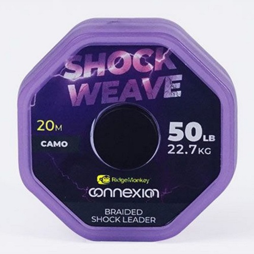 [RMT326] RIDGEMONKEY CONNEXION SHOCK WEAVE BRAIDED SHOCK LEADER 50LB RMT326