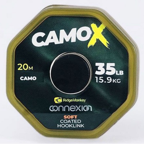 [RMT318] Ridgemonkey Connexion Camo-X Soft Coated Hookling 35Lb