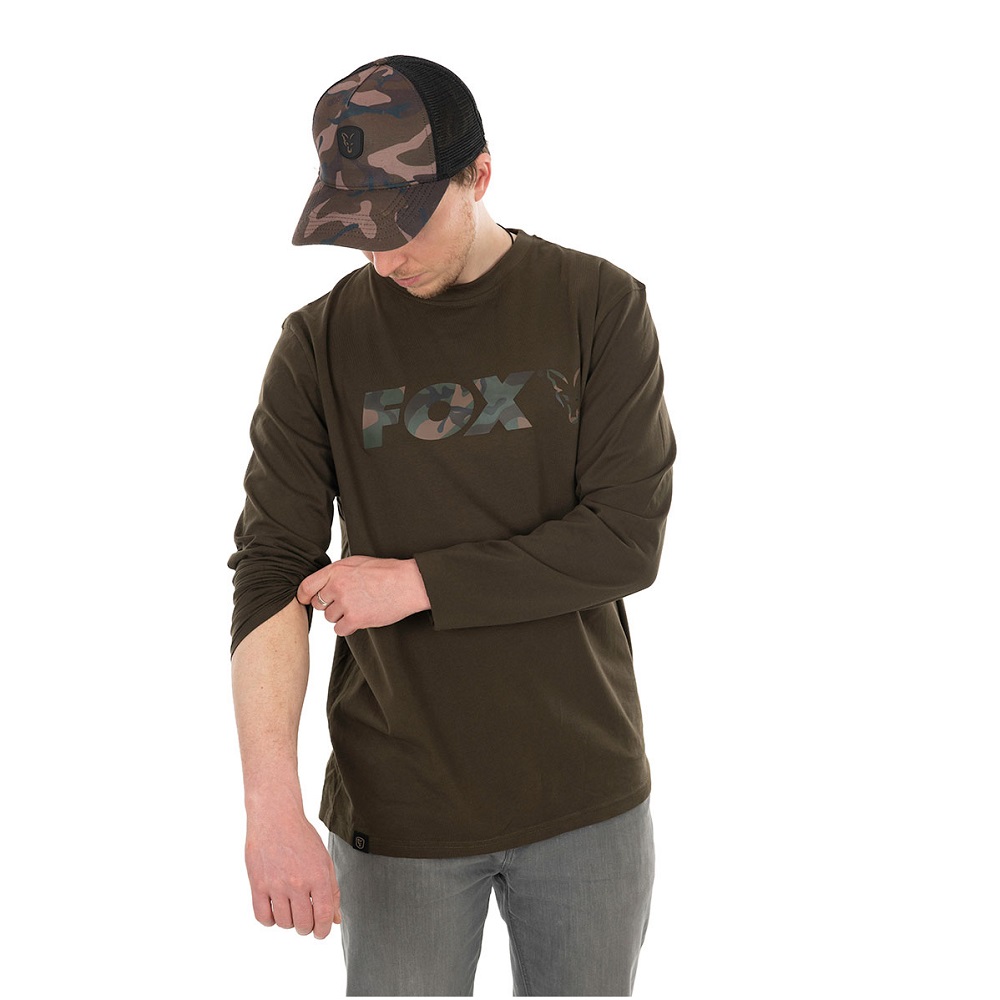 [CFX113] FOX LONG SLEEVE SHIRT KHAKI/CAMO Size XXL CFX113