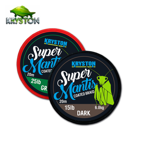 [KR-MAN1] KRYSTON SUPER MANTIS COATED BRAID WEED GREEN 15LB KR MAN1