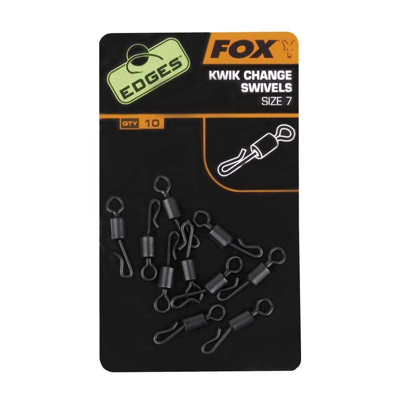 FOX EDGES KWIK CHANGE SWIVELS SIZE 7 CAC485