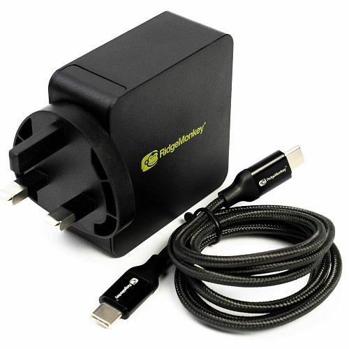 RIDGEMONKEY VAULT 60W USB C POWER DELIVERY MAINS ADAPTOR RM143