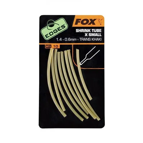 Fox Edges Shrink Tube X Small 1.4 0.6mm Trans Khaki