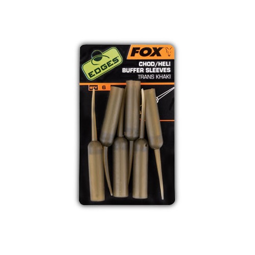 Fox Edges Chod/heli Buffer Sleeves Trans Khaki 6 Uds