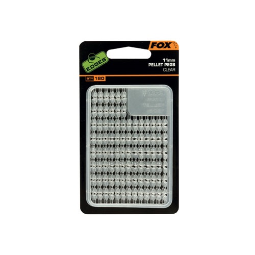 [CAC519] FOX EDGES PELLET PEGS 11mm x2 CLEAR CAC519