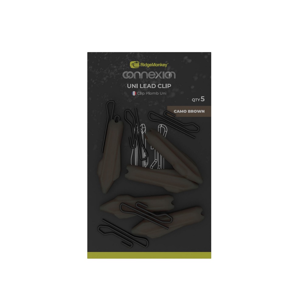 RIDGEMONKEY CONNEXION UNI LEAD CLIP CAMO BROWN RMT116