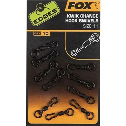 [CAC702] Fox Edges Kwik Change Hook Swivels Size 11