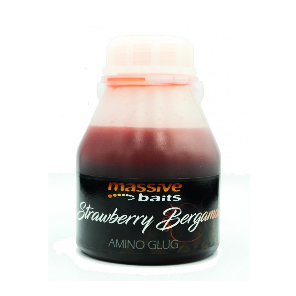 MASSIVE BAITS AMINO GLUG STRAWBERRY BERGAMOTTA 250 ML AG001