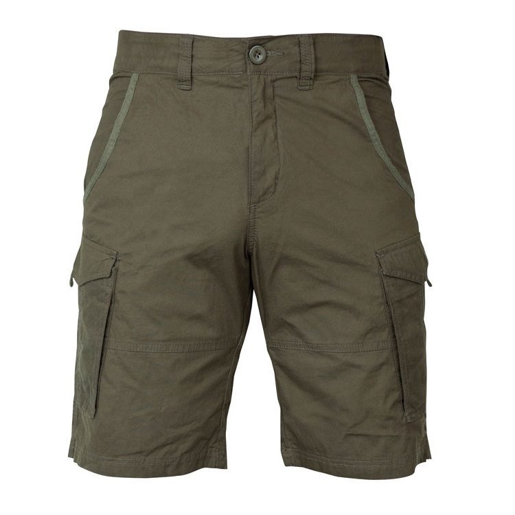 FOX COLLECTION GREEN & SILVER COMBAT TROUSERS SHORTS S  CCL127