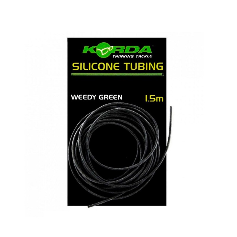 KORDA SILICONE TUBING WEEDY GREEN 0 70mm 1 5m KS75G
