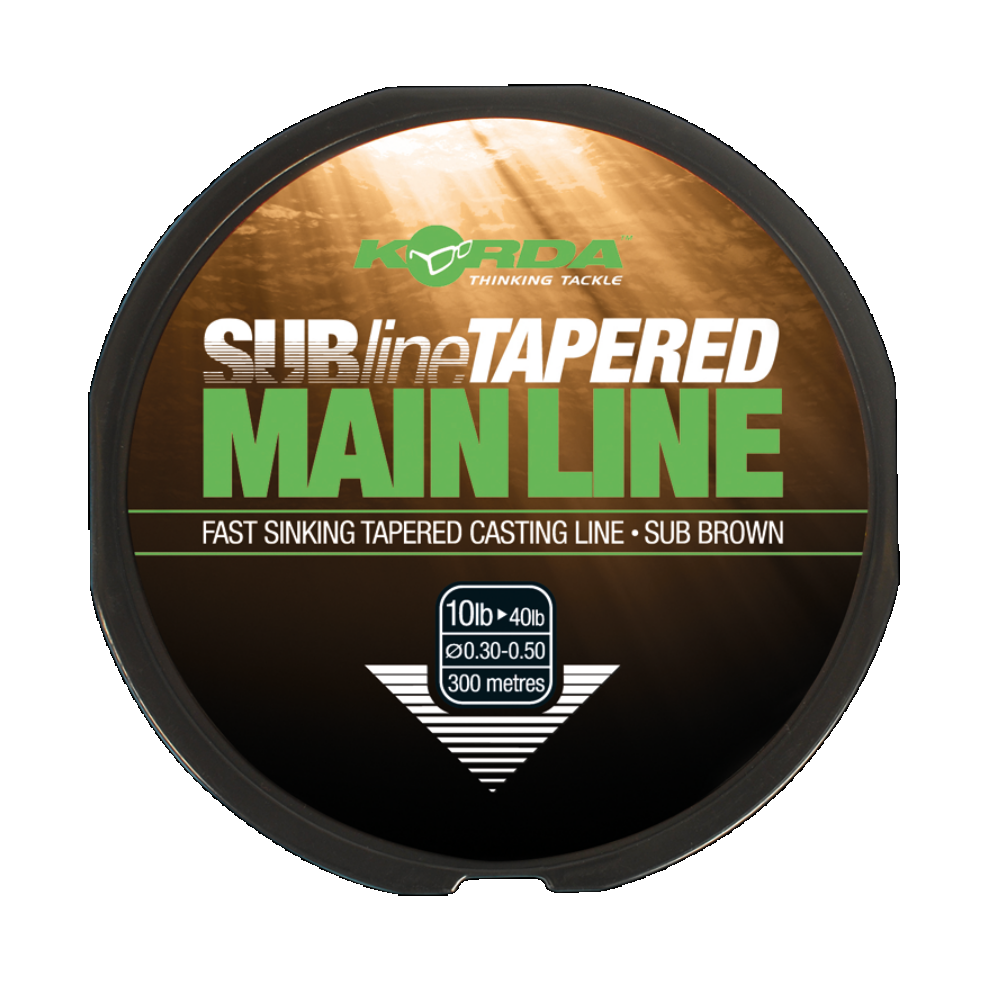[KTM30] KORDA SUBLINE TAPERED MAINLINE BROWM 0 30 0 50MM KTM30
