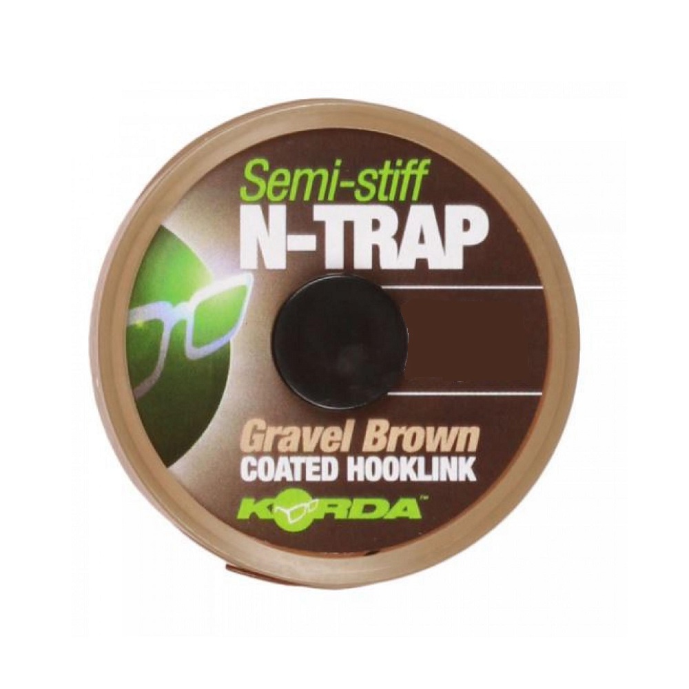 [KNT15] KORDA N TRAP SEMI STIFF GRAVEL BROWN 30Lb 20m KNT15