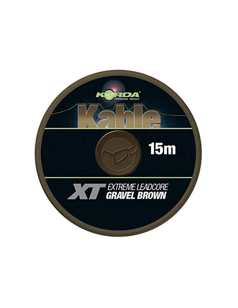[KABXTB] KORDA KABLE XT EXTREME LEADCORE GRAVEL BROWN 70Lb 15m KABXTB
