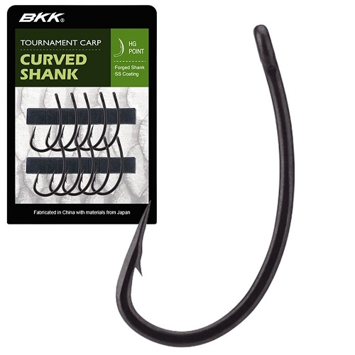 BKK TOURNAMENT CARP CURVED SHANK SIZE 4 10PCS