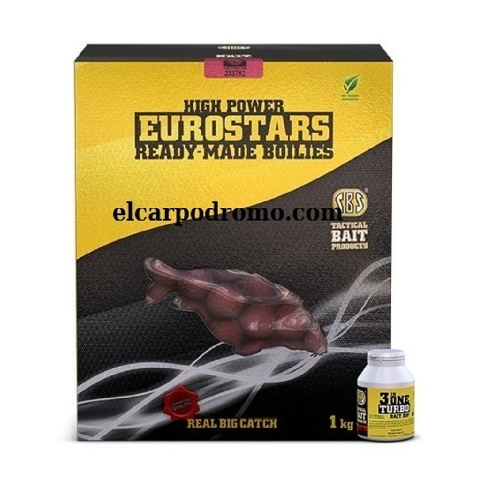 SBS BAITS EUROSTARS BOILIES GARLIC 20 MM + DIP 60122