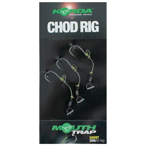 Korda Anzuelos Montados Chod Rig Short Barbed 25cm Size 4