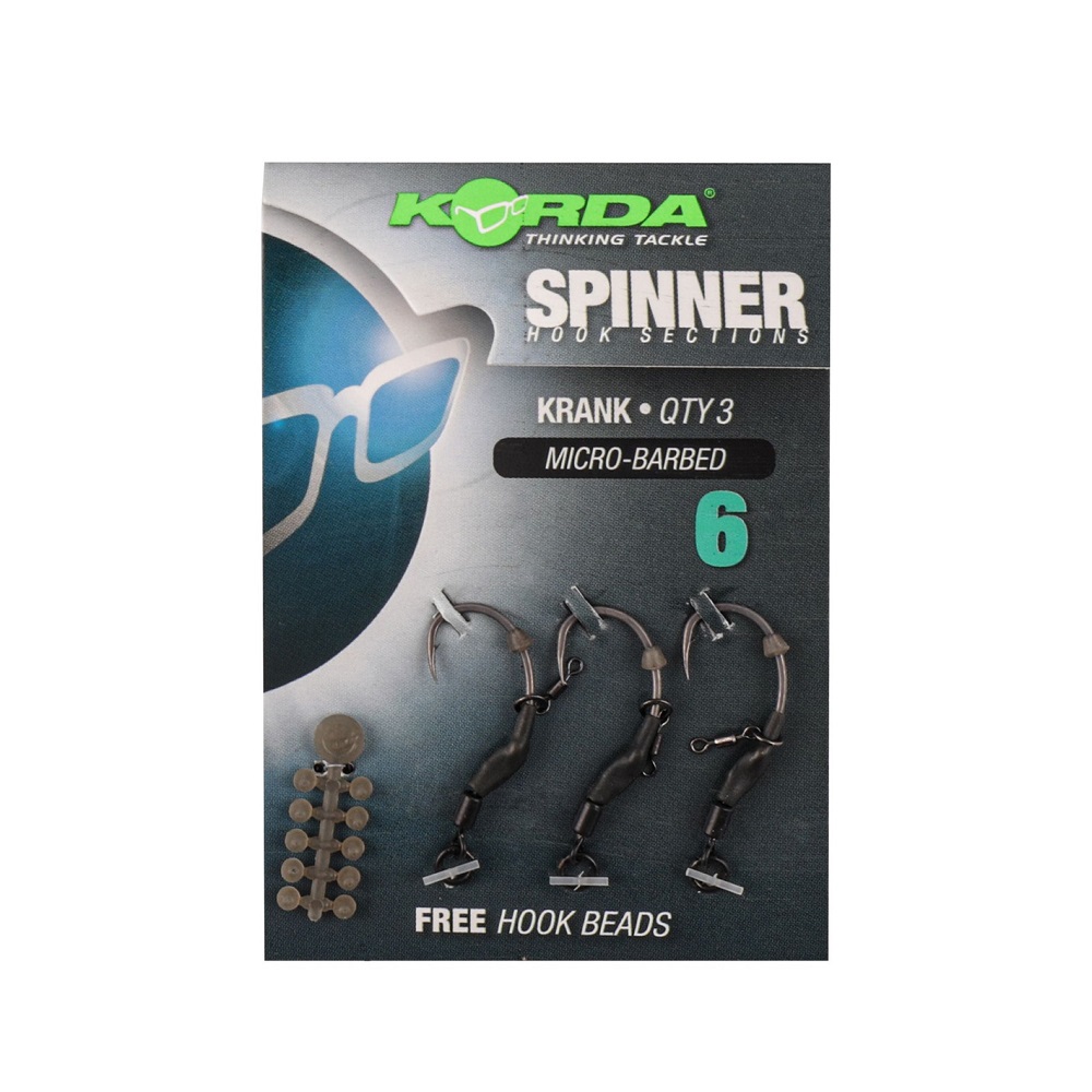 KORDA SPINNER HOOK SECTIONS KRANK Size 6 KCR127