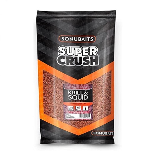 [S1770040] SONUBAITS SUPER CRUSH GROUNDBAIT KRILL &amp; SQUID 2KG S1770040