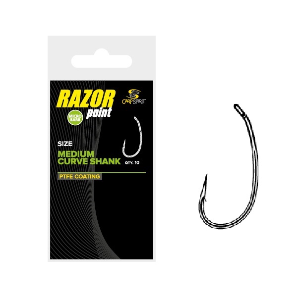 [ACS350052] CARP SPIRIT MEDIUM CURV SHANK SIZE 4 X10 ACS350052
