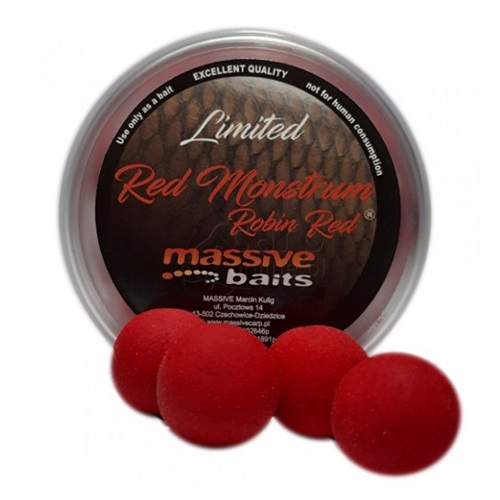 MASSIVE BAITS POP UPS LIMITED RED MONSTRUM ROBIN RED 18MM 200ML PU028