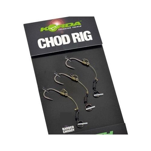 Korda Anzuelos Montados Chod Rig Short Barbed Size 4