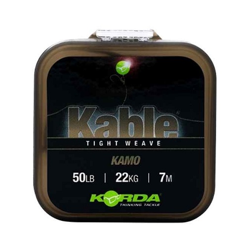 KORDA KABLE TIGHT WEAVE KAMO 50LB 22KG 7M KAB003