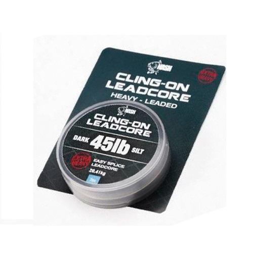 [T8400] Nash Cling On Leadcore Heavy Leaded Dark Silt 45Lb 7m