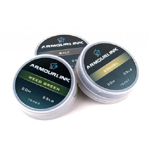 [T8487] NASH ARMOURLINK GRAVEL BROWN 11.33KG 25LB 20M T8487