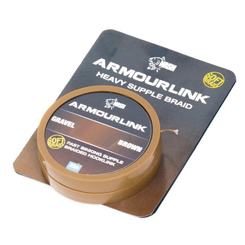[T8486] NASH ARMOURLINK GRAVEL BROWN 9.07KG 20LB 20M T8486