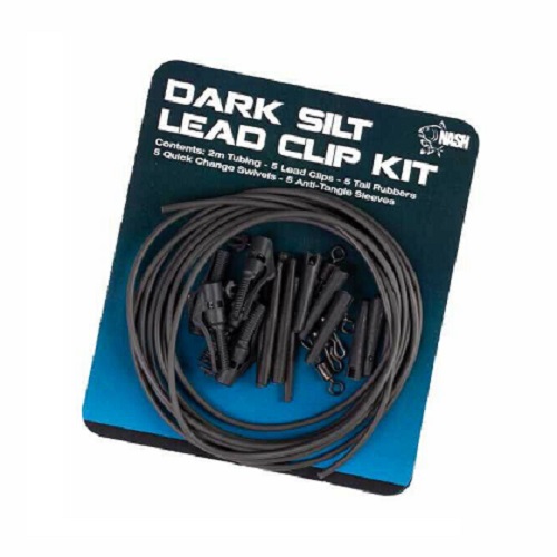 [T8413] Nash Lead Clip Kit Dark Silt