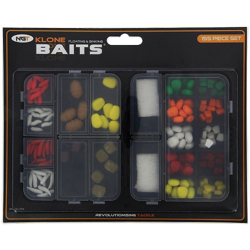 [FB-A-SET-155PC] NGT KLONE BAITS FLOATING & SINKING 155 PIECE SET FB A SET 155PC