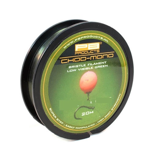 PB CHOK MONO BRISTLE FILAMENT LOW VISIBLE 0.45MM 20LB 9.1KG 20M GREEN